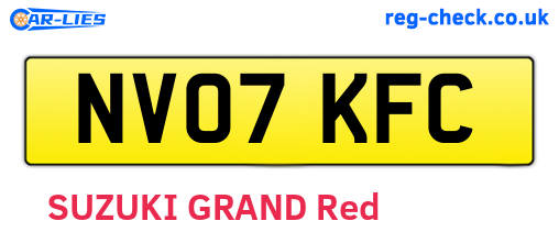 NV07KFC are the vehicle registration plates.