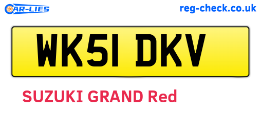WK51DKV are the vehicle registration plates.