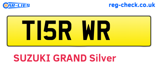 T15RWR are the vehicle registration plates.