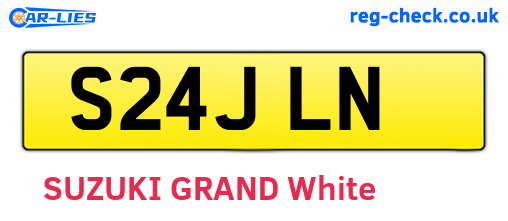 S24JLN are the vehicle registration plates.