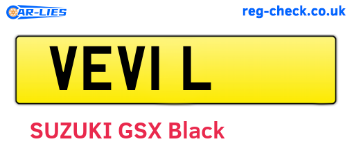 VEV1L are the vehicle registration plates.