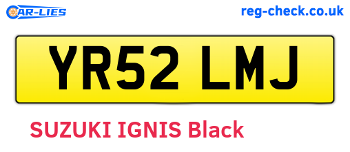YR52LMJ are the vehicle registration plates.