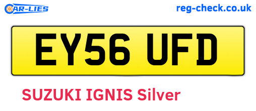 EY56UFD are the vehicle registration plates.