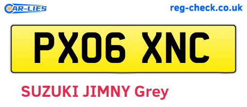 PX06XNC are the vehicle registration plates.