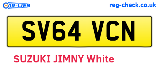 SV64VCN are the vehicle registration plates.