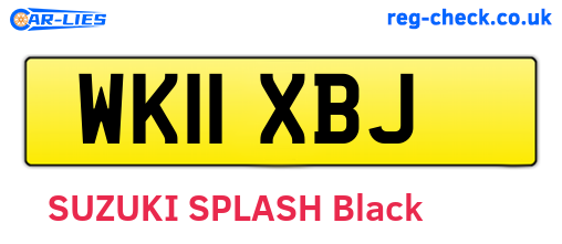 WK11XBJ are the vehicle registration plates.