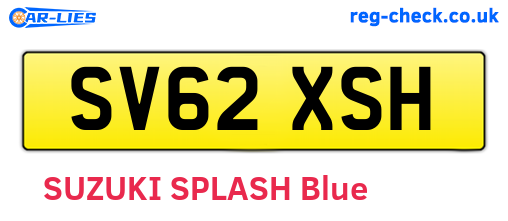 SV62XSH are the vehicle registration plates.