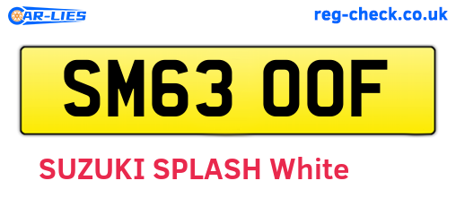 SM63OOF are the vehicle registration plates.