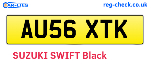 AU56XTK are the vehicle registration plates.