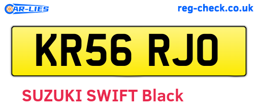 KR56RJO are the vehicle registration plates.