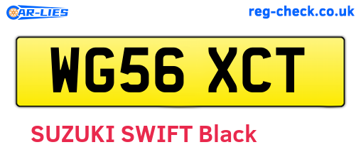 WG56XCT are the vehicle registration plates.