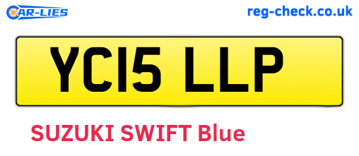 YC15LLP are the vehicle registration plates.