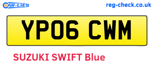 YP06CWM are the vehicle registration plates.