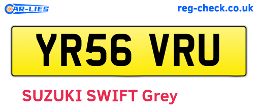 YR56VRU are the vehicle registration plates.