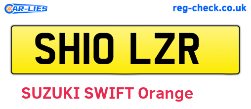 SH10LZR are the vehicle registration plates.