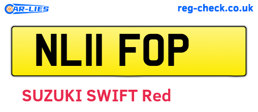 NL11FOP are the vehicle registration plates.