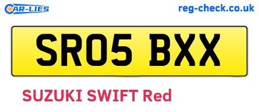 SR05BXX are the vehicle registration plates.