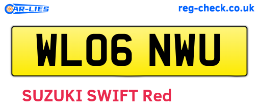 WL06NWU are the vehicle registration plates.