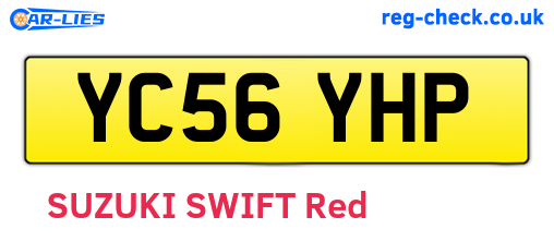 YC56YHP are the vehicle registration plates.