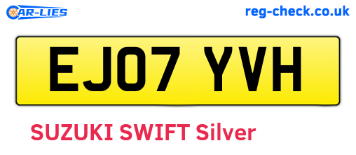EJ07YVH are the vehicle registration plates.