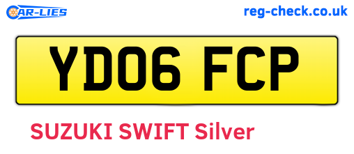 YD06FCP are the vehicle registration plates.