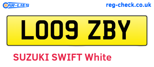 LO09ZBY are the vehicle registration plates.