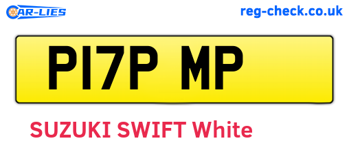 P17PMP are the vehicle registration plates.