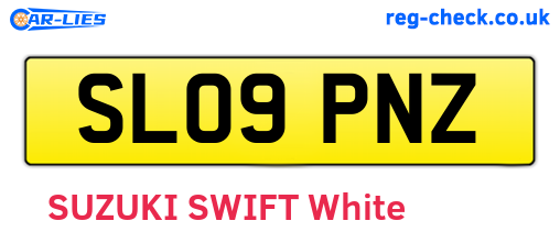 SL09PNZ are the vehicle registration plates.