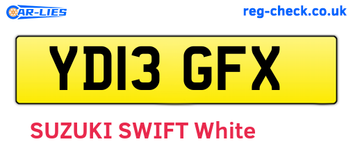YD13GFX are the vehicle registration plates.