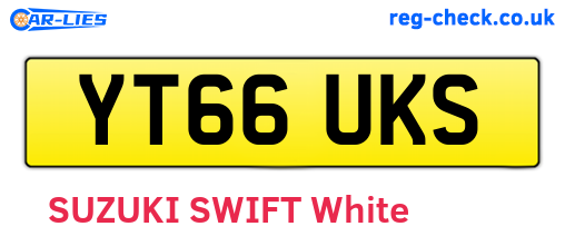 YT66UKS are the vehicle registration plates.
