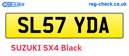 SL57YDA are the vehicle registration plates.