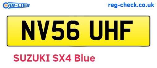 NV56UHF are the vehicle registration plates.