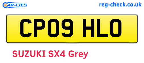 CP09HLO are the vehicle registration plates.