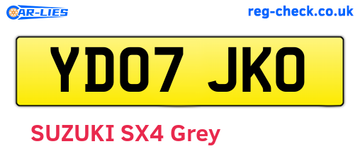 YD07JKO are the vehicle registration plates.