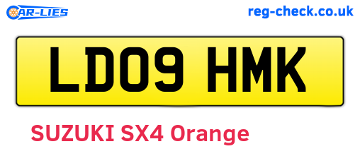 LD09HMK are the vehicle registration plates.