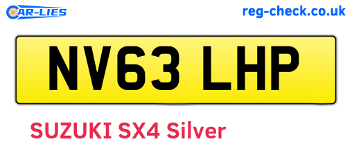 NV63LHP are the vehicle registration plates.