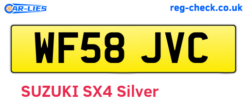 WF58JVC are the vehicle registration plates.