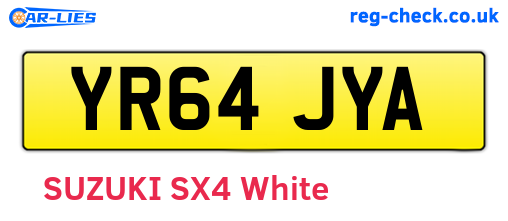 YR64JYA are the vehicle registration plates.