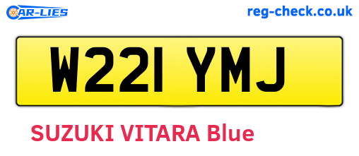 W221YMJ are the vehicle registration plates.