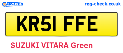 KR51FFE are the vehicle registration plates.