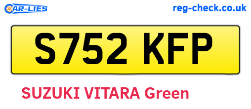 S752KFP are the vehicle registration plates.