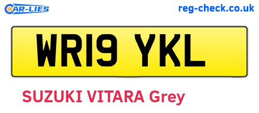 WR19YKL are the vehicle registration plates.