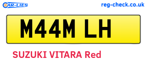 M44MLH are the vehicle registration plates.