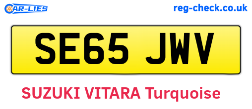 SE65JWV are the vehicle registration plates.