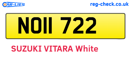 NOI1722 are the vehicle registration plates.
