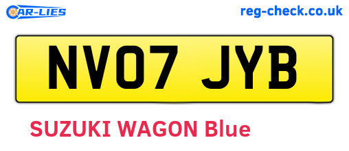 NV07JYB are the vehicle registration plates.