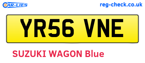 YR56VNE are the vehicle registration plates.