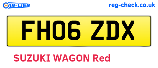 FH06ZDX are the vehicle registration plates.