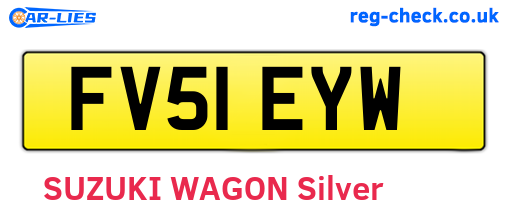 FV51EYW are the vehicle registration plates.