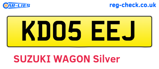 KD05EEJ are the vehicle registration plates.